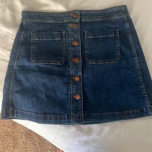 madewell denim skirt